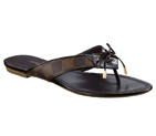 PALM BEACH THONG IN DAMIER CANVAS XSXT1ADM