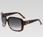 medium round frame sunglasses with GG detail on te