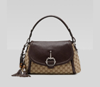 'techno horsebit' medium shoulder flap bag with ho 240266 FWCGN 8655