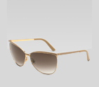 large round frame sunglasses with GG detail on tem
