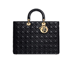 Large Miss Dior shopping bag in black leather M0570GCAL M900