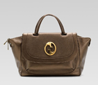 gucci 1973 metallic winter leaf color leather top handle bag 251813 AH90K 2314