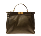 Peek-a-boo large soft leather bag 8P0010
