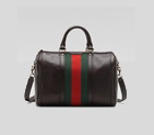 'vintage web' medium boston bag with signature web 247205 A7MAG 2061