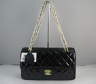 Chanel Black color with gold chain