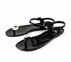 Chanel Clip-toe Casual Sandal Black CHS002