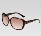 medium rectangle frame sunglasses with GG logo and