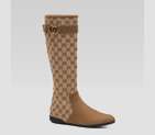 'saint brieuc GG' flat boot with GG buckle 246286 FWCY0 9752