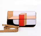 Fendi  '2Jours Elite' leather mixed color handbags F8035S