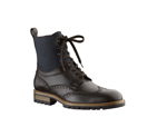 DISCOVERY ANKLE BOOT IN LEATHER & DAMIER GEANT CAN YRDQ1XPC
