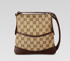 medium messenger bag with perforated detail