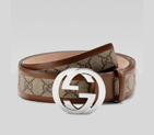 belt with interlocking G buckle 142930 FCIEN 8526
