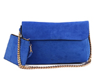 Celine Gourmette Small Bag in Suede Leather Royalblue 12008