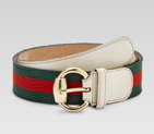 belt with horsebit ring buckle 159618 H90PG 8431