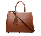Fendi 2Jours Original Leather Tote Bag F2552M Brown F2552M