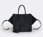 Fashion Celine Luggage Phantom Square Bags Ferrari Leather 80066 Black