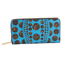 Louis Vuitton Yayoi Kusama Zippy Wallet M60448 Blue