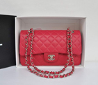 Chanel A1112 Flap Bag Original Leather Peach