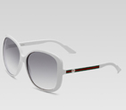 large square frame sunglasses with GG detail and s
