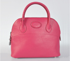 Hermes Bolide Togo Leather Tote Bag in Peach with Silver hardware H31LSPS