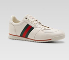 lace-up sneaker with signature web detail 243825 BHL10 9041