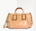 Chloe 'Ethel' Lambskin & Goatskin Leather Top Handle Satchel