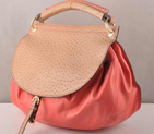 Miu Miu Flap Tote Bags Watermelon Red with Wheat Ostrich Veins 90320 90320