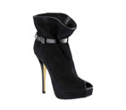 IMPRESSIVE ANKLE BOOT 9,5CM IN SUDE BABY GOAT LEAT XPKQ1ISU