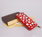 Louis Vuitton Monogram Vernis Dots Zippy Wallet M60017 Red