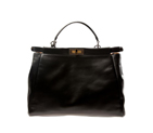 'Peek-a-boo' large soft leather bag 8BN210