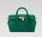 'handmade' medium top handle bag with woven web de 263945 ANG6G 3671