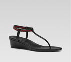 'areia wedge' low heel wedge thong with signature 257565 BDE50 1060