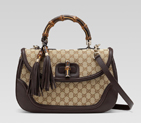 'new bamboo' large top handle bag with tassels and 254883 FWCGG 8655