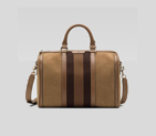 'vintage web' medium boston bag with signature web 247205 AIX4G 2187