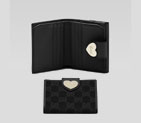 mini flap french wallet with engraved gucci script