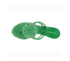 Chanel Camellia Casual Slipper green CSL001