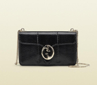 gucci 1973 black ayers snakeskin chain shoulder bag 283065 EDH0G 1000