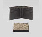 bi-fold wallet with metal gucci crest detail 203601 FFP5T 9643