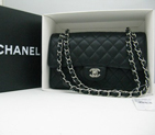 Chanel Black color with Silver chain