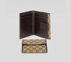 flap french wallet with gucci trademark engraved m