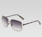 medium rectangle sunglasses with horsebit detail a
