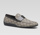 moccasin with cutout interlocking G detail 236614 FN0W0 9769