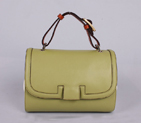 2012 new Fendi handbags Pillow bag FD9106 grass green with white