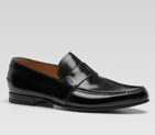 moccasin with perforated G script detail 245580 AGB00 1000