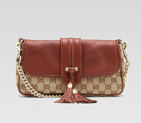 'marrakech' evening bag with woven leather trim an 257032 FWHDG 9785