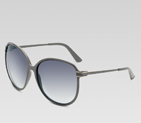 large round frame sunglasses with gucci logo and s