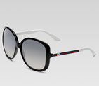 large square frame sunglasses with GG detail and s