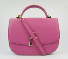 Hermes Stirrup Shoulder Bag Peach Calfskin Gold H8088