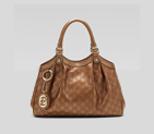 'sukey' medium tote with pleat detail, detachable 211944 AHB1G 8208