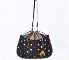 Fendi Borsa Multi-Color Studded Satchel F8099L